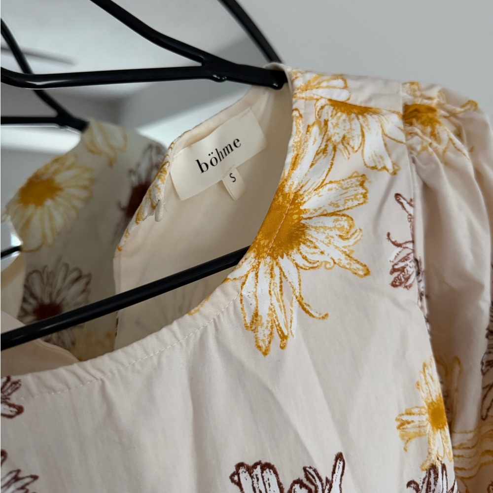 böhme S Floral Puff Sleeve Mini Dress